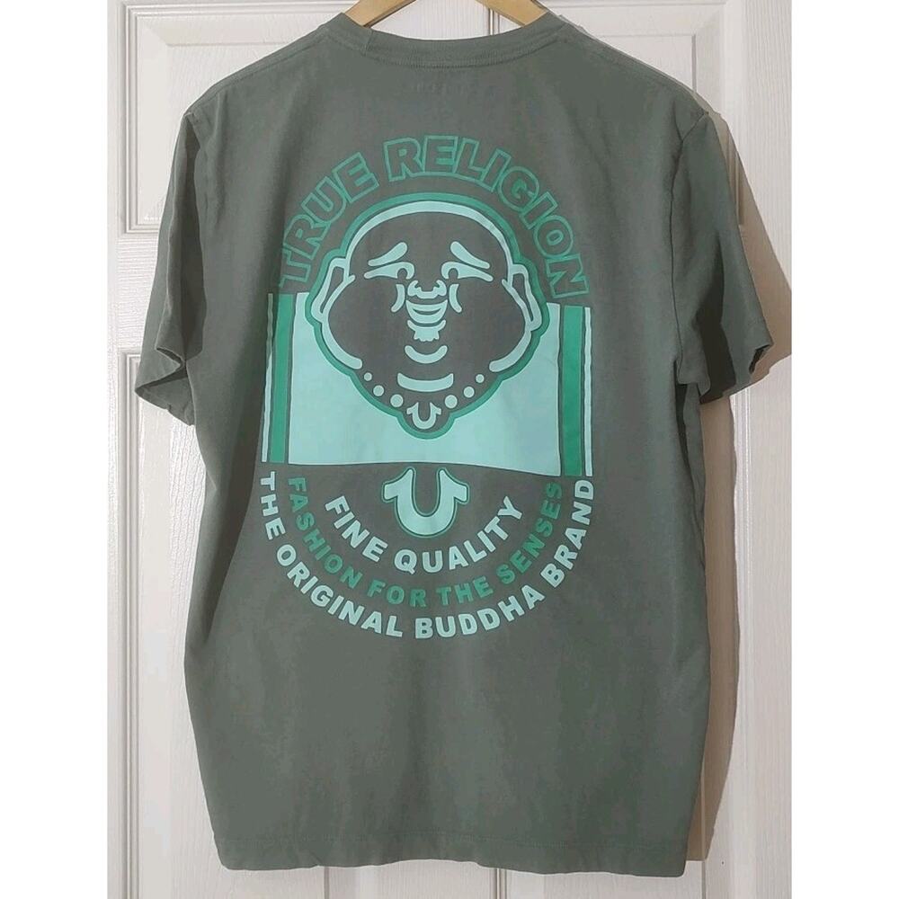Men's Vintage True Religion T-Shirt Budda Y2K - Large